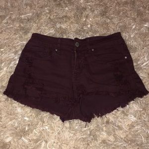 Pacsun Bullhead Maroon Shorts